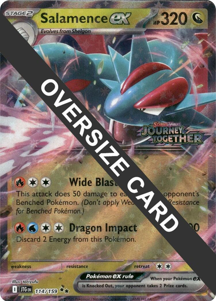 Salamence ex (114/159) (Jumbo Card) [Scarlet & Violet: Journey Togethe Salamence ex (114/159) (Jumbo Card) [Scarlet & Violet: Journey Togethe