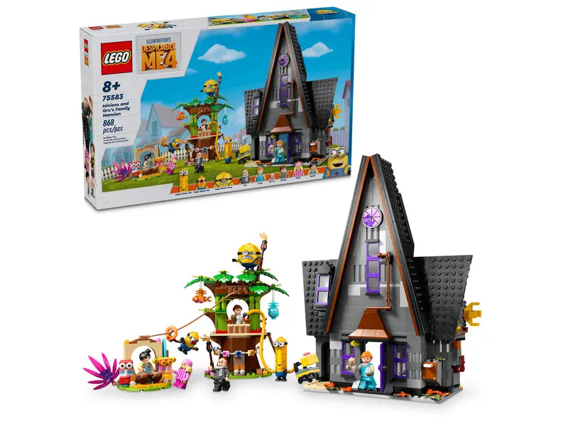 LEGO Despicable Me 4 Minions and Gru's Family Mansion 75583