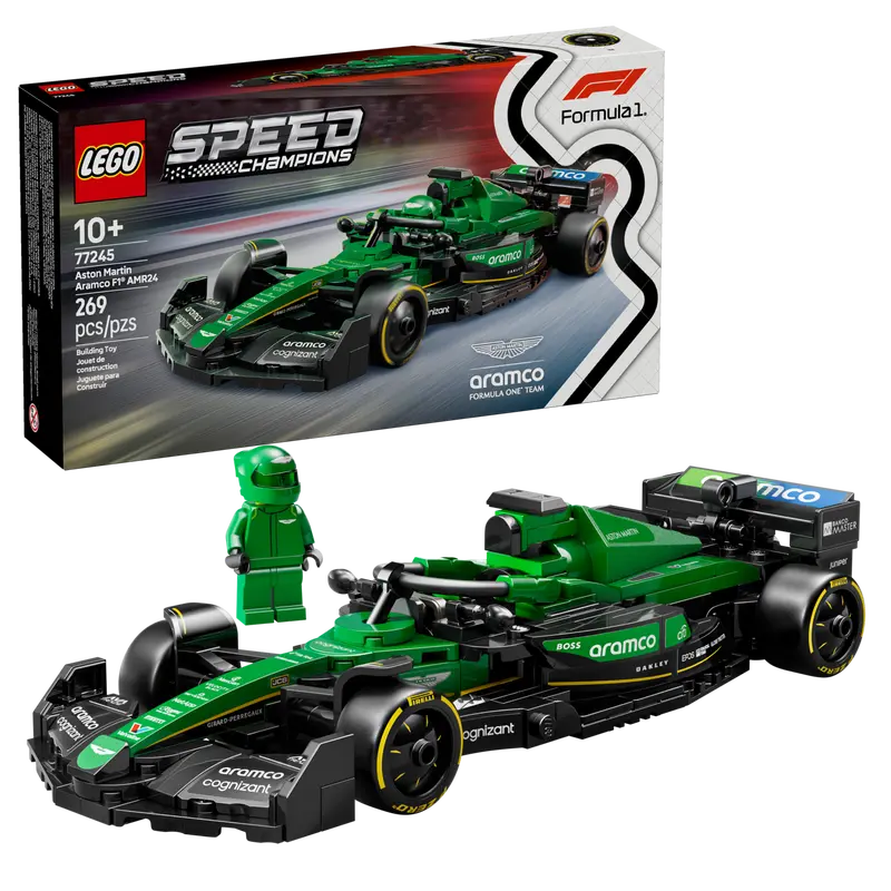 LEGO Speed Champions Aston Martin Aramco F1® AMR24 Race Car 77245