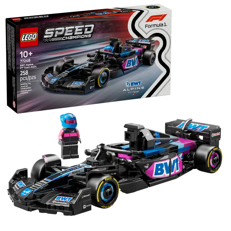 LEGO Speed Champions BWT Alpine F1 Team A524 Race Car 77248