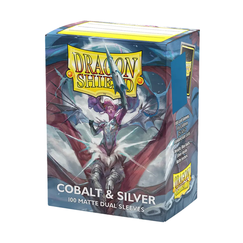 Dragon Shield 25th Special Edition - Matte Dual Sleeves - Cobalt Silver