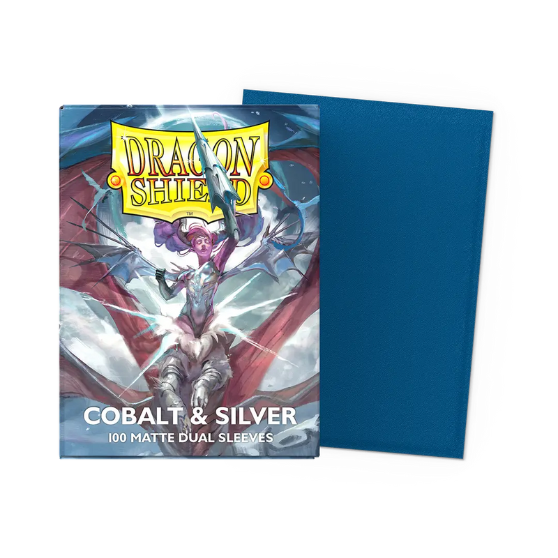 Dragon Shield 25th Special Edition - Matte Dual Sleeves - Cobalt Silver