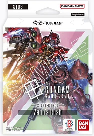 Gundam CG: Zeon's Rush Starter Deck [ ST03 ] - Regular Version