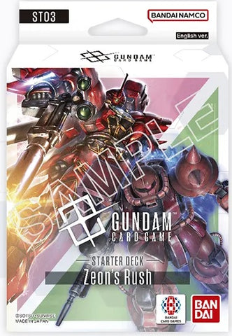 Gundam CG: Zeon's Rush Starter Deck [ ST03 ] - Regular Version