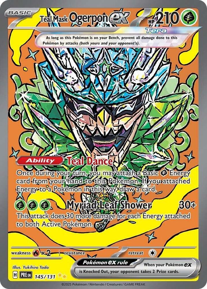 Teal Mask Ogerpon ex (145/131) [Scarlet & Violet: Prismatic Evolutions]