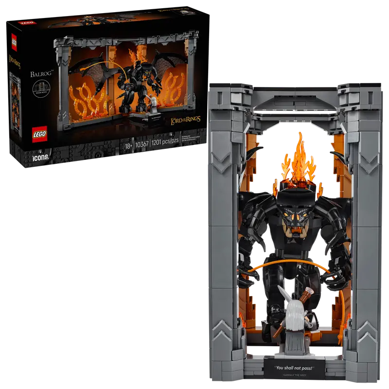 LEGO Icons The Lord of the Rings: Balrog™ Book Nook 10367