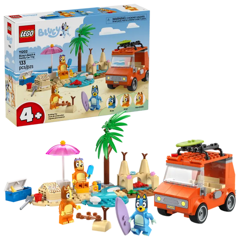 LEGO Bluey's Beach & Family Car Trip 11202
