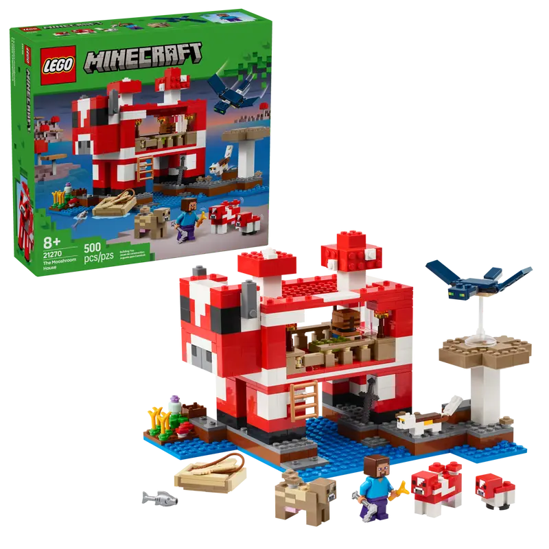 LEGO Minecraft The Mooshroom House 21270
