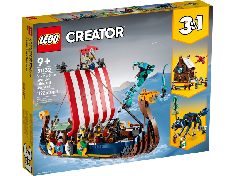 Lego 31132 Viking Ship and the Midgard Serpent