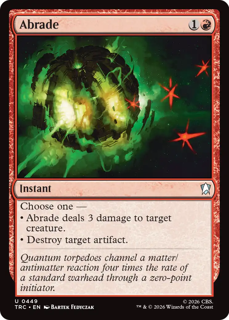 Abrade (Surge Foil) [Star Trek Commander]