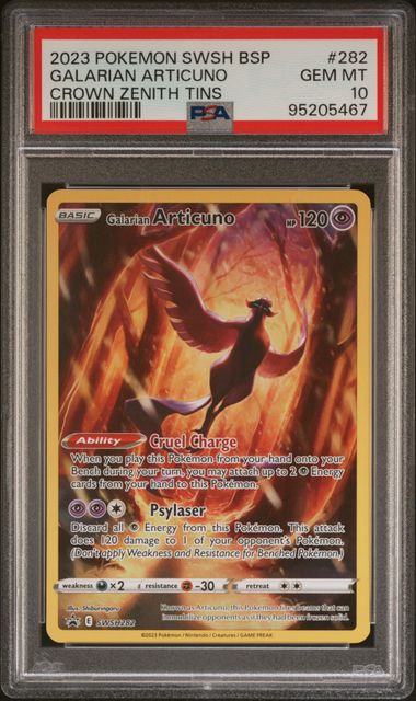 2023 POKEMON SWSH GALARIAN ARTICUNO BLACK STAR PROMO