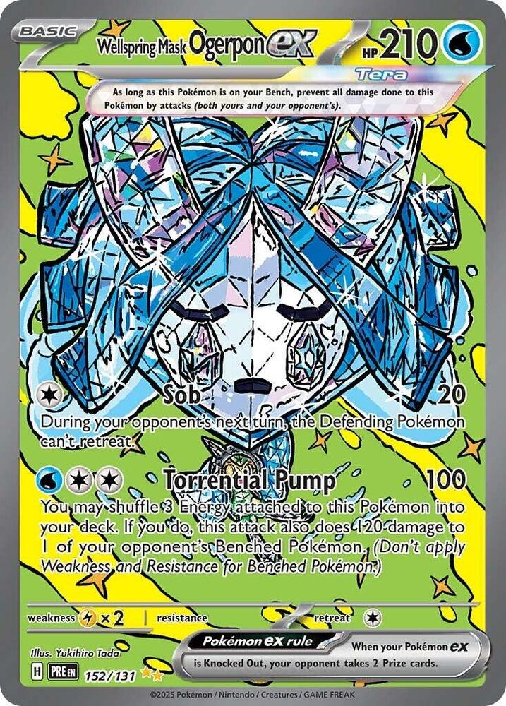 Wellspring Mask Ogerpon ex (152/131) [Scarlet & Violet: Prismatic Evolutions]