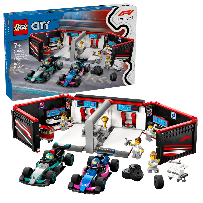 LEGO City F1® Garage & Mercedes-AMG & Alpine Cars 60444