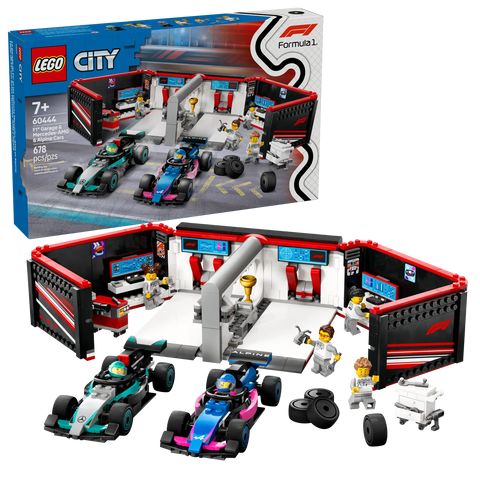 LEGO City F1® Garage & Mercedes-AMG & Alpine Cars 60444