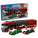 LEGO City F1® Truck with RB20 & AMR24 F1® Cars 60445