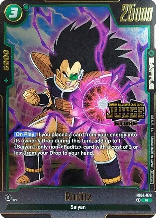 Raditz (Judge Pack 03 - Store Judge) [Fusion World Tournament Cards]