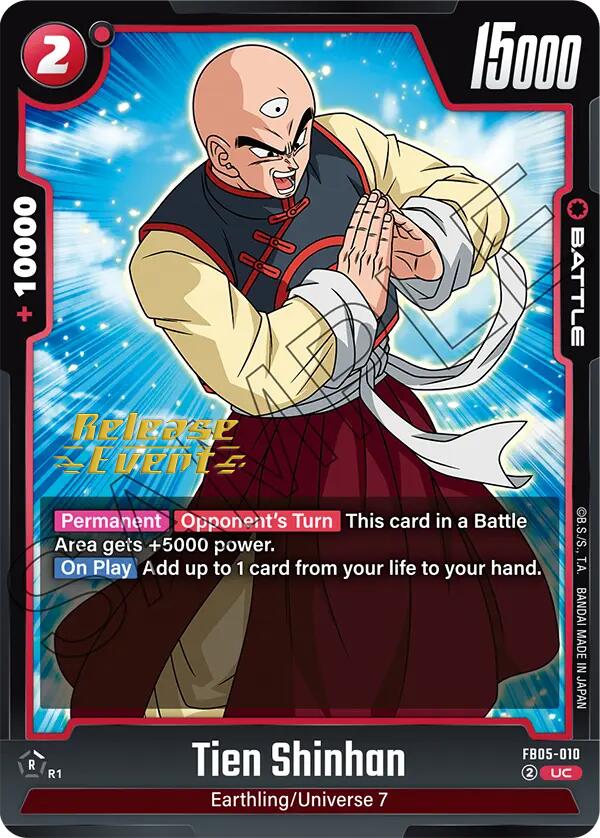 Tien Shinhan (FB05-010) [New Adventure Release Event Cards]