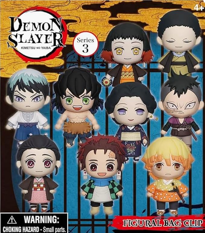 Demon Slayer 3D Foam Bag Clip - Series 3