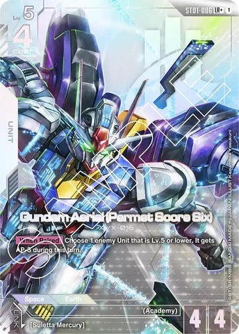 Gundam Aerial (Permet Score Six) (LR+) (Alternate Art) - ST01-006 - Legend Rare