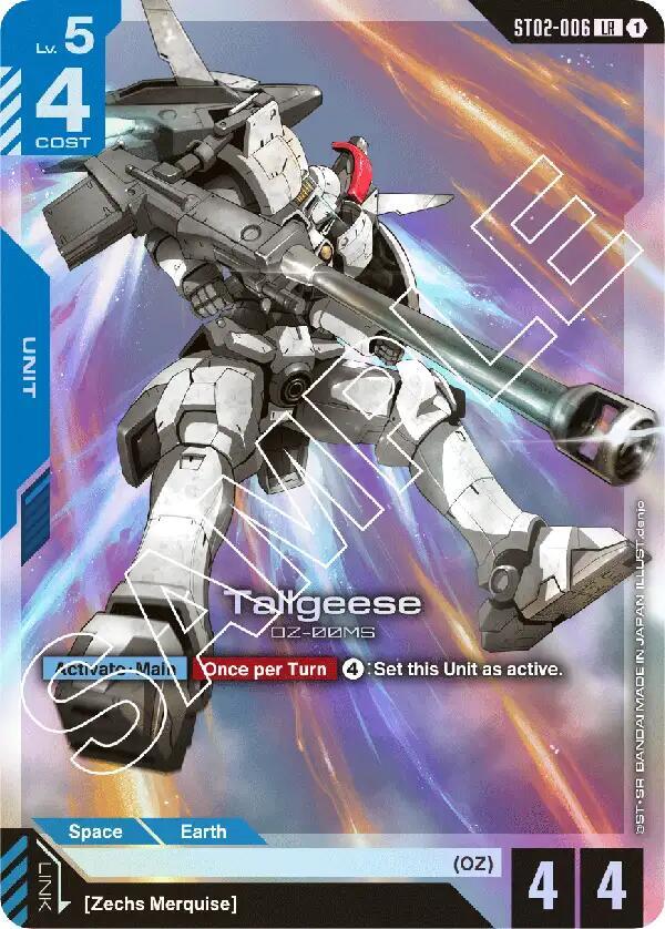 Tallgeese - ST02-006 - Legend Rare
