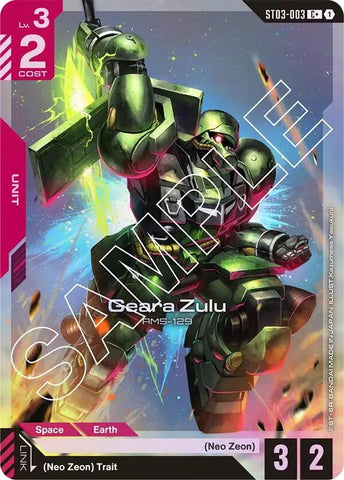 Geara Zulu (C+) (Alternate Art) - ST03-003 - Common