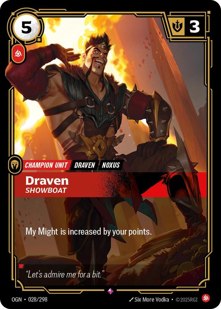 Draven, Showboat - Origins (OGN) [028/298]