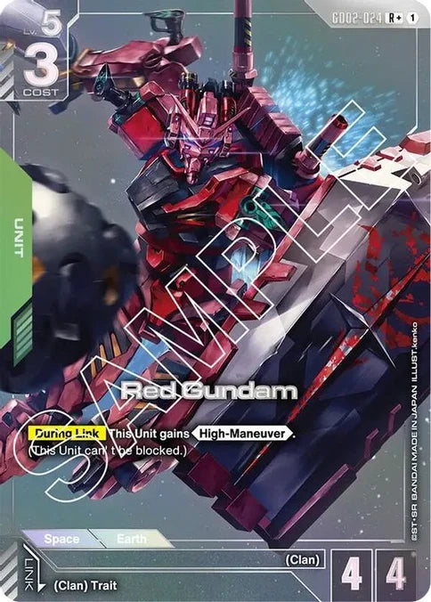 Red Gundam (R+) (Alternate Art) - GD02-024 - Rare+
