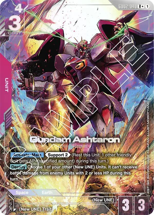 Gundam Ashtaron (R+) (Alternate Art) - GD02-040 - Rare+