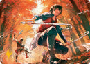 Jet, Rebel Leader Art Card (Gold-Stamped Planeswalker Symbol) [Avatar: The Last Airbender Art Series]