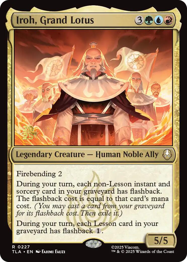 Iroh, Grand Lotus [Avatar: The Last Airbender Prerelease Cards]