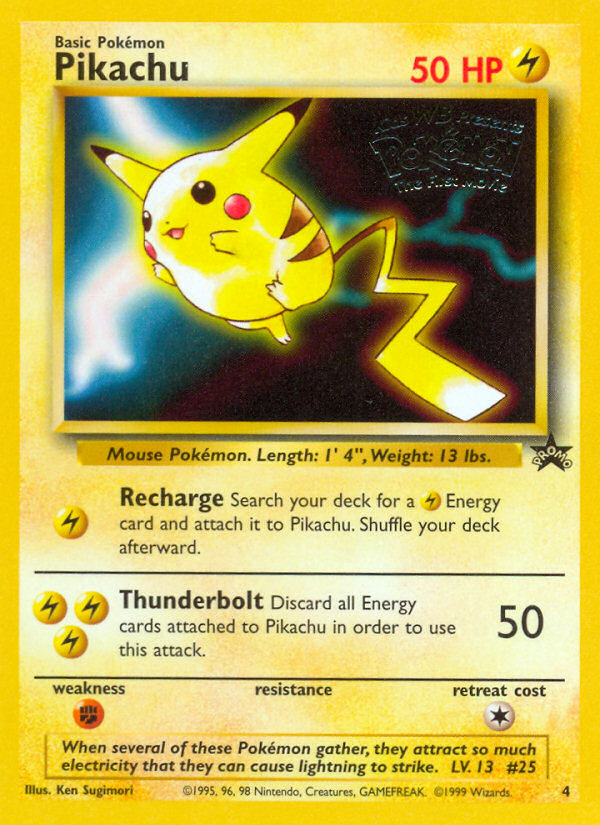 does wizards of the coast make pokemon cards Pikachu (4) [Wizards of the Coast: Black Star Promos]