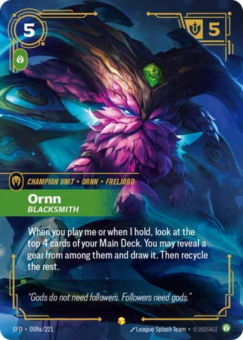 Ornn, Blacksmith (Alternate Art) - Spiritforged (SFD)