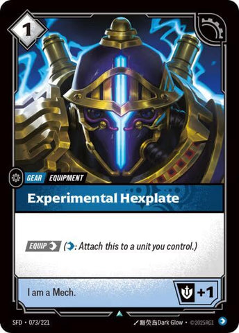 Experimental Hexplate - Spiritforged (SFD)