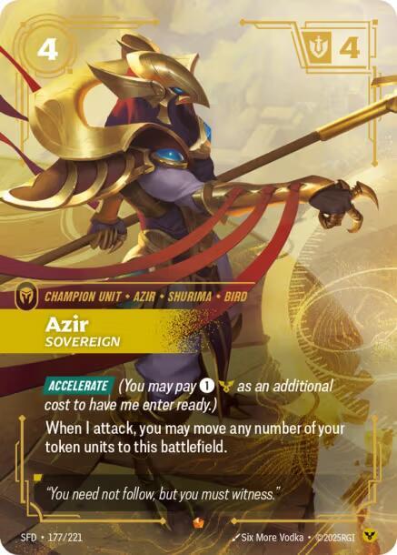 Azir, Sovereign - Spiritforged (SFD)