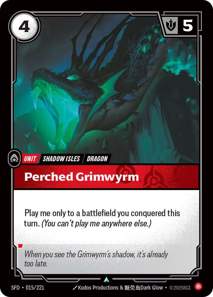 Perched Grimwyrm - Spiritforged (SFD) [015/221]