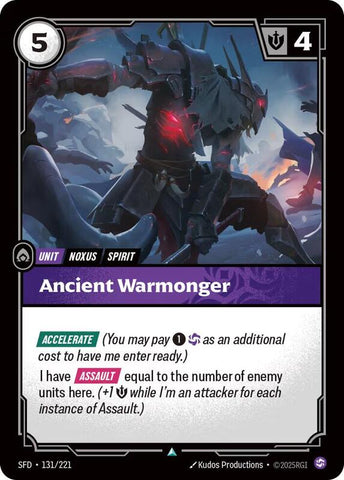 Ancient Warmonger - Spiritforged (SFD) [131/221]