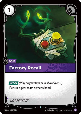 Factory Recall - Spiritforged (SFD) [135/221]
