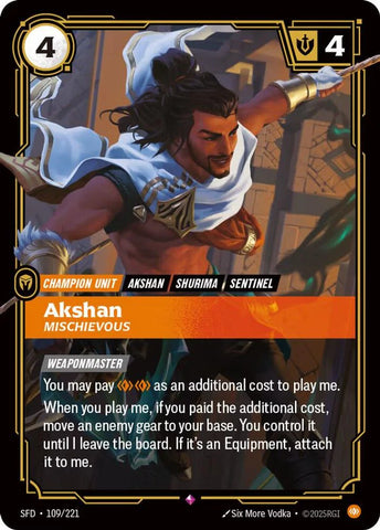 Akshan - Mischievous - Spiritforged (SFD)