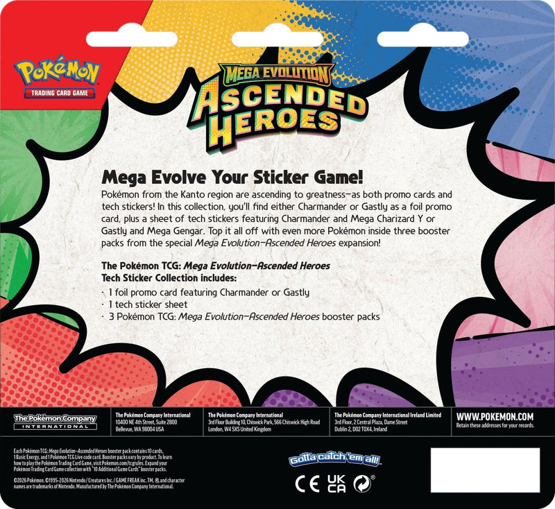 Pokémon TCG: Mega Evolution - Ascended Heroes Tech Sticker Collection - Charmander (PREORDER)