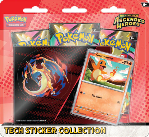 Pokémon TCG: Mega Evolution - Ascended Heroes Tech Sticker Collection - Charmander (PREORDER)
