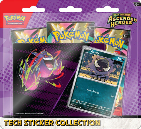 Pokémon TCG: Mega Evolution - Ascended Heroes Tech Sticker Collection - Gastly (PREORDER)