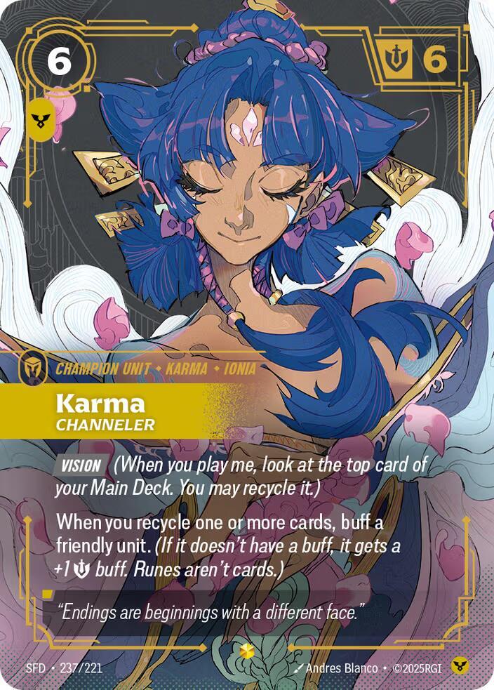 Karma, Channeler (Overnumbered) - Spiritforged (SFD)