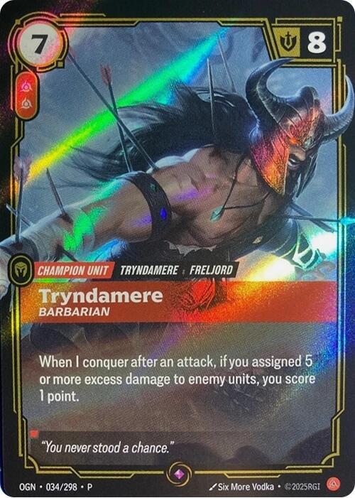 Tryndamere - Barbarian - Riftbound Organized Play Promotional Cards (OPP)