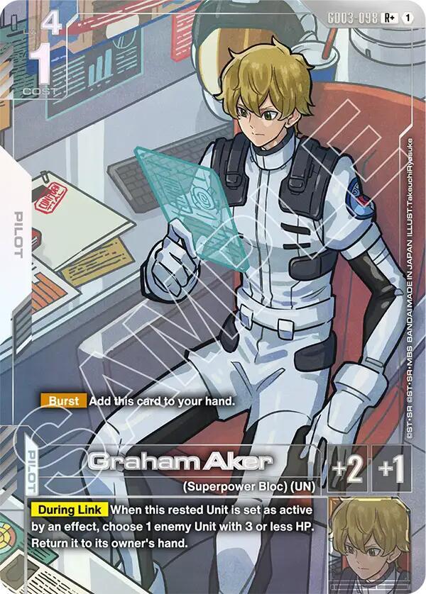 Graham Aker (R+) (Alternate Art) - GD03-098 - Rare+