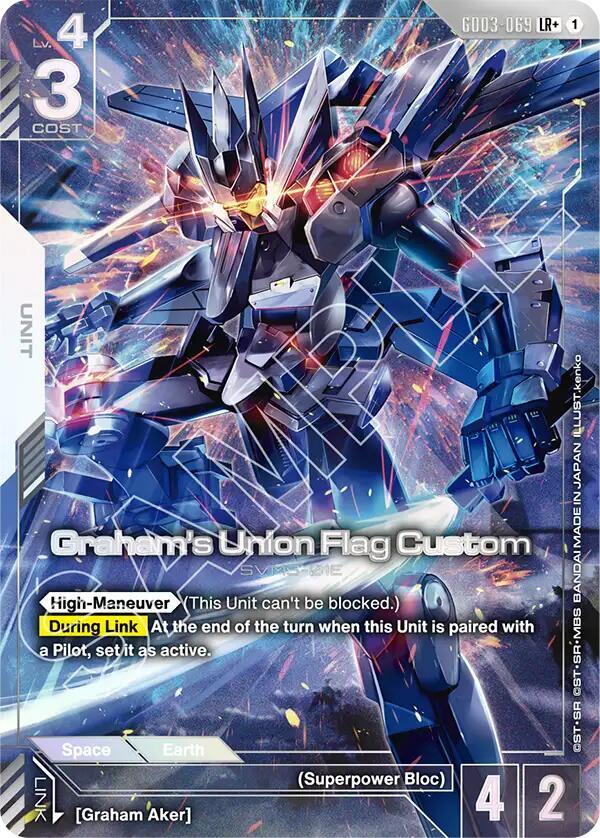 Graham's Union Flag Custom (LR+) (Alternate Art) - GD03-069 - Legend Rare+