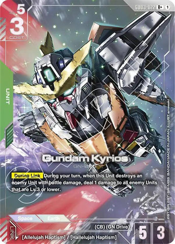 Gundam Kyrios (R+) (Alternate Art) - GD03-022 - Rare+