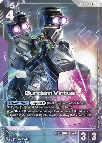 Gundam Virtue (R+) (Alternate Art) - GD03-052 - Rare+