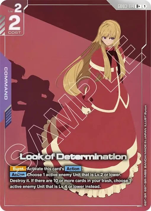 Look of Determination (R+) (Alternate Art) - GD03-114 - Rare+