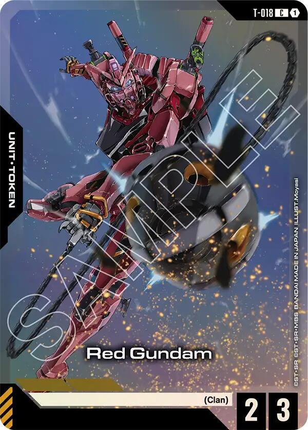 Red Gundam (T-018) Token (Premium Card Collection Gundam Assemble) - Gundam Promotional Cards (GCG-PR)