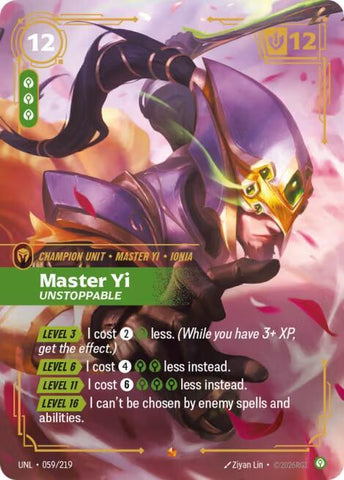 Master Yi - Unstoppable - Unleashed (UNL) [059/219]